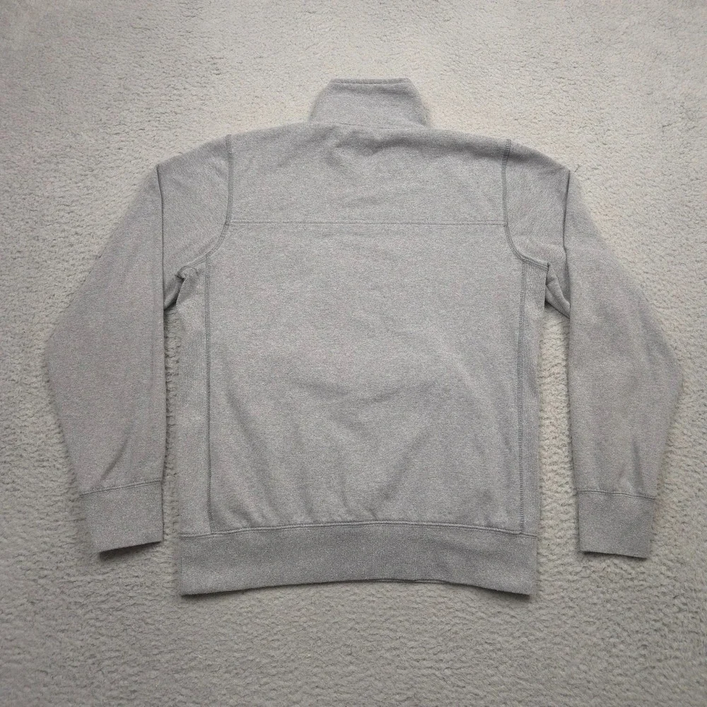 The North Face Mens M Gray Quarter Zip Pullover Sweatshirt Fleece Lined